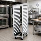 Thumbnail image #2 for Metro RD13N Mobile Pass-Thru End-Load Aluminum Tray Rack, 40-Pan, 18 x 26-Inch Pans, 1-1/2-Inch Centers