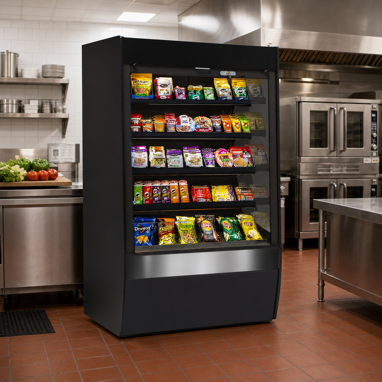 Product image #2 for Federal Industries Vision Series VNSS6078S Non-Refrigerated Self-Serve Merchandiser, Square End, 59.25 x 33 x 78 Inches