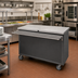 Thumbnail image #2 for Solid Top Fiberglass Utility Serving Station with Enclosed Base and Stainless Steel Top, 72 Inches Wide