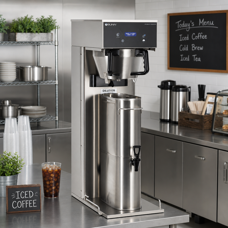 Product image #2 for BUNN IC3-DBC Single Automatic Fill Iced Coffee Brewer, 20 Gallons per Hour