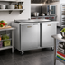Thumbnail image #2 for Traulsen Dealer's Choice UST Series 48-Inch Two-Section Mega Top Compact Prep Table Refrigerator