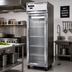 Thumbnail image #2 for Continental Refrigerator 1FNSAGD One-Section Display Reach-In Freezer, R290, Hinged Glass Door, Stainless Steel Exterior