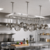 Thumbnail image #2 for John Boos Square Ceiling-Mounted Stainless Steel Pot Rack with 27 Double Hooks