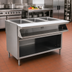 Thumbnail image #2 for Spec-Master SHT4OB-208-3 4-Well Electric Sealed Well Hot Food Table with Open Base