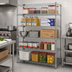 Thumbnail image #2 for Quantum 5-Shelf Stainless Steel Wire Shelving Starter Kit, 54