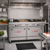 Thumbnail image #2 for Ultimate 60-Inch Commercial Gas Restaurant Range with 4 Star/Sauté Burners, 36-Inch Griddle, and 2 Convection Ovens