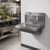 Thumbnail image #2 for Serv-Ware Wall-Mounted Stainless Steel Hand Sink with Faucet and Backsplash