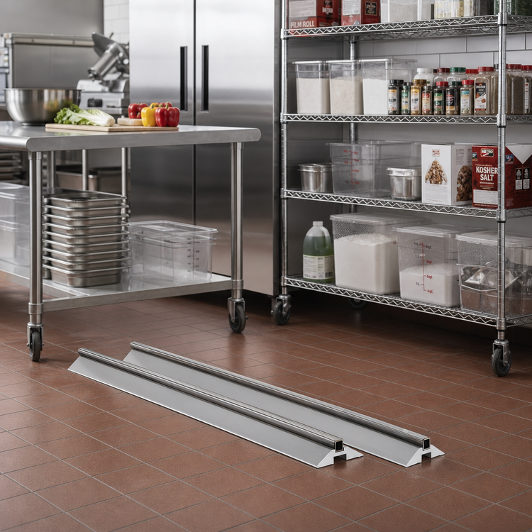 Product image #2 for Metro qwikTRAK HD 8-Foot Track Set for Commercial Shelving