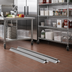 Thumbnail image #2 for Metro qwikTRAK HD 8-Foot Track Set for Commercial Shelving