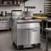 Thumbnail image #2 for Imperial Gas Floor Model Open Pot Fryer with Built-In Side-Car Filter System, 75 lb. Capacity, Computer Controls