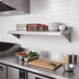 Thumbnail image #2 for Turbo Air TSWS-1260 Wall-Mounted 304 Stainless Steel Shelf with 2-Inch Rear Up-Turn, 60 x 12 Inches