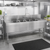 Thumbnail image #2 for Eagle Spec-Bar Four-Compartment Underbar Sink Unit with Left & Right Drainboards, 84-Inch Wide
