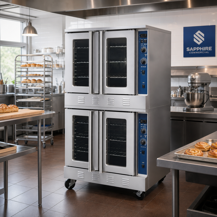 Product image #2 for Sapphire Deep/Bakery Size Double-Deck Gas Convection Oven, Natural Gas/Propane Convertible
