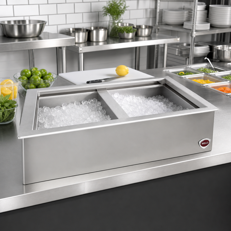 Product image #2 for Wells ICP-200 Drop-In Non-Refrigerated Ice Pan, 2-Pan Capacity