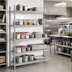 Thumbnail image #2 for Eagle Group 42-Inch Wide 5-Tier Stainless Steel Wire Add-On Shelving Unit