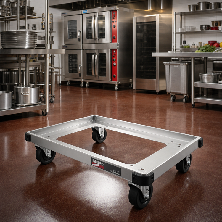 Product image #2 for Metro 36 Inch x 21 Inch Stainless Steel Truck Dolly Frame with Wraparound Bumper