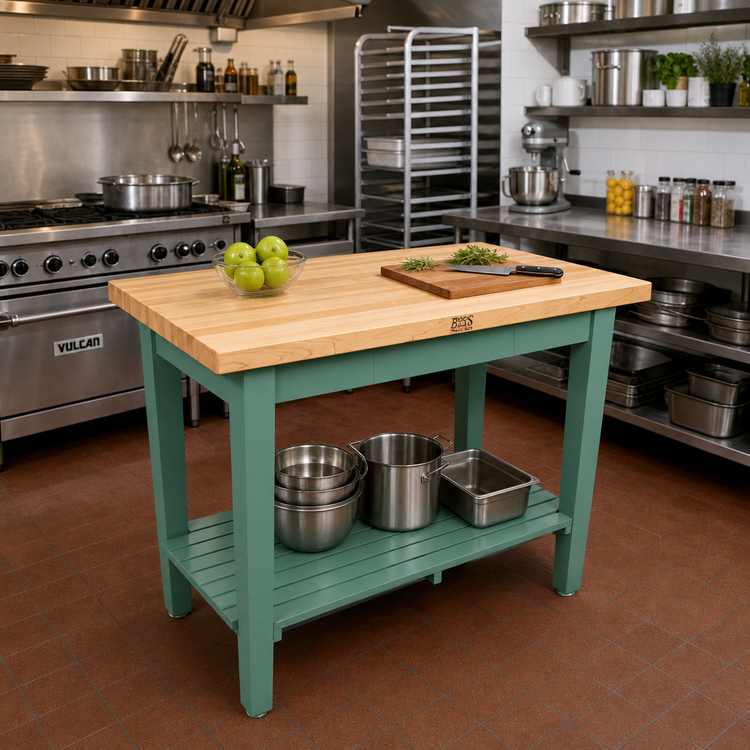 Product image #3 for John Boos Classic Country 36-Inch x 25-Inch Wood Top Work Table with 1-1/2-Inch Northern Hard Rock Maple Top