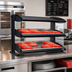 Thumbnail image #2 for Hatco HXMS-48D 48-Inch Countertop Slanted Heated Merchandiser with Dual Shelves and LED Lighting