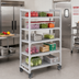 Thumbnail image #3 for Cambro Camshelving Premium 5-Shelf Vented Mobile Starter Unit, 21 x 42 x 67-1/4 Inches, Speckled Gray