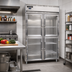 Thumbnail image #2 for Continental Refrigerator D2FSNSAGDHD Designer Line Two-Section Shallow Depth Reach-in Glass Door Freezer