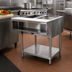 Thumbnail image #2 for Advance Tabco Triumph Supreme Natural Gas Water Bath Hot Food Table with 2 Wells and Open Base