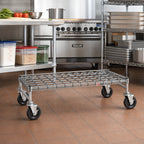 Thumbnail image #2 for Metro Super Erecta MHP33C Mobile Chrome Wire Dunnage Rack with Casters, 36 x 18 Inches, 800 lb Capacity