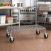Thumbnail image #2 for Metro Super Erecta Mobile Chrome Wire Dunnage Rack with Casters, 36 x 18 Inches, 800 lb Capacity