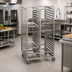 Thumbnail image #2 for Channel Manufacturing Stainless Steel Double Section Cafeteria Tray Rack with 5