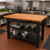 Thumbnail image #3 for John Boos Appalachian Oak Country Wood Top Work Table with Slatted Undershelf, 60 x 36 Inch
