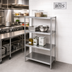 Thumbnail image #2 for John Boos Stainless Steel Dry Storage Shelving Unit with 3 Adjustable Shelves, 42 x 24 x 60 Inches