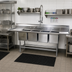 Thumbnail image #2 for Spec-Master 4-Compartment Coved Corner Commercial Sink with 36-Inch Left Drainboard, 14-Gauge Stainless Steel