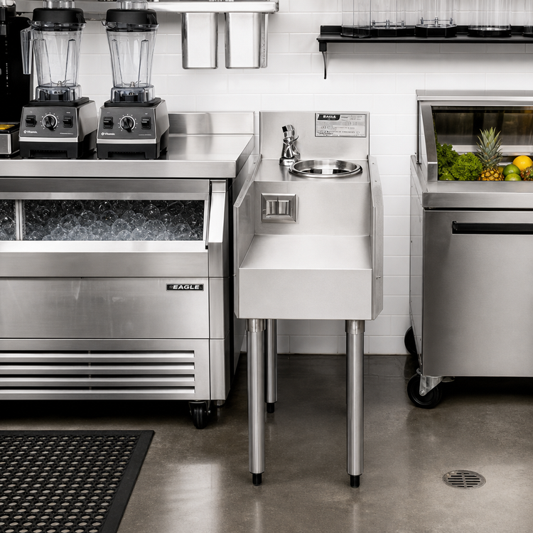 Product image #2 for Eagle 2200 Series Underbar Blender Station Add-On Unit with Liquid Waste Chute
