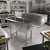 Thumbnail image #2 for John Boos Pro-Bowl 2-Compartment Stainless Steel Sink with Right Drainboard, 76-3/16 Inch Overall