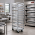Thumbnail image #2 for Panco Mobile Front-Load Aluminum Oven Rack for 10 Full-Size Sheet Pans, 6-Inch Centers