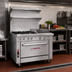 Thumbnail image #2 for Southbend Platinum 36-Inch Modular Heavy Duty Gas Range with 4 Open Burners and 12-Inch Charbroiler
