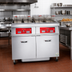 Thumbnail image #3 for Vulcan 4ER50AF 4-Vat Freestanding Electric Deep Fat Fryer with KleenScreen PLUS® Filtration, 50 lb. Per Vat