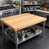 Thumbnail image #2 for Boos Block 36 x 36-Inch Edge Grain Maple Kitchen Countertop with Varnique Finish