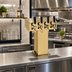 Thumbnail image #2 for Perlick 4-Faucet Countertop Glycol-Cooled Tee Draft Beer Tower, Standard Base, Tarnish-Free Brass