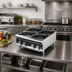 Thumbnail image #2 for Vollrath HPG6-36 36-Inch 6-Burner Countertop Gas Hot Plate Range, Stainless Steel, With Legs