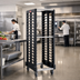 Thumbnail image #2 for Rubbermaid Commercial Max System 18-Slot End-Load Food Box and Sheet Pan Rack with Casters, Black