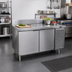 Thumbnail image #2 for La Rosa Refrigeration 62-Inch Two-Section Reach-In Worktop Freezer Base with Doors, Self-Contained Side-Mounted, Stainless Steel