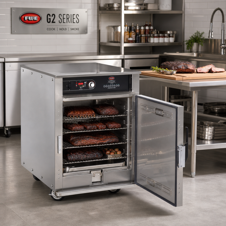 Product image #2 for FWE G2 Series Half-Height Low Temp Cook & Hold Smoker Cabinet Oven, Undercounter, Mobile