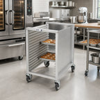 Thumbnail image #2 for Channel Manufacturing 615 Semi-Enclosed Aluminum End-Load Bun Pan Rack, 16 Full-Size Pan Capacity