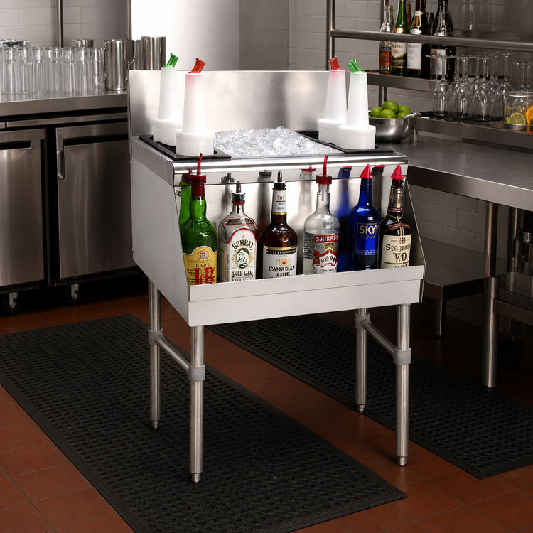 Product image #2 for Advance Tabco Prestige Supreme 24-Inch Stainless Steel Underbar Ice Chest with 10-Circuit Cold Plate