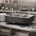 Thumbnail image #2 for Vollrath Three-Well Drop-In Electric Hot Food Well with Manifold Drain, 3 Full-Size Pan Capacity, 120V