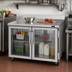 Thumbnail image #2 for Turbo Air PRO Series Two-Section Glass Door Worktop Refrigerator, 48-1/4