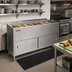Thumbnail image #2 for Eagle Spec-Master 79-Inch Stationary Ice-Cooled 5-Pan Cold Food Table with Enclosed Base and Sliding Doors