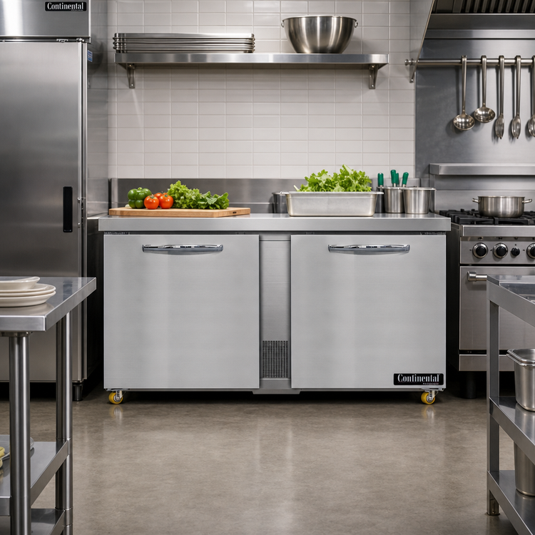 Product image #2 for Continental Refrigerator DF60N-U Designer Line 60" Two-Section Undercounter Freezer