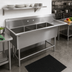 Thumbnail image #2 for John Boos Pro-Bowl 3-Compartment Sink with 30