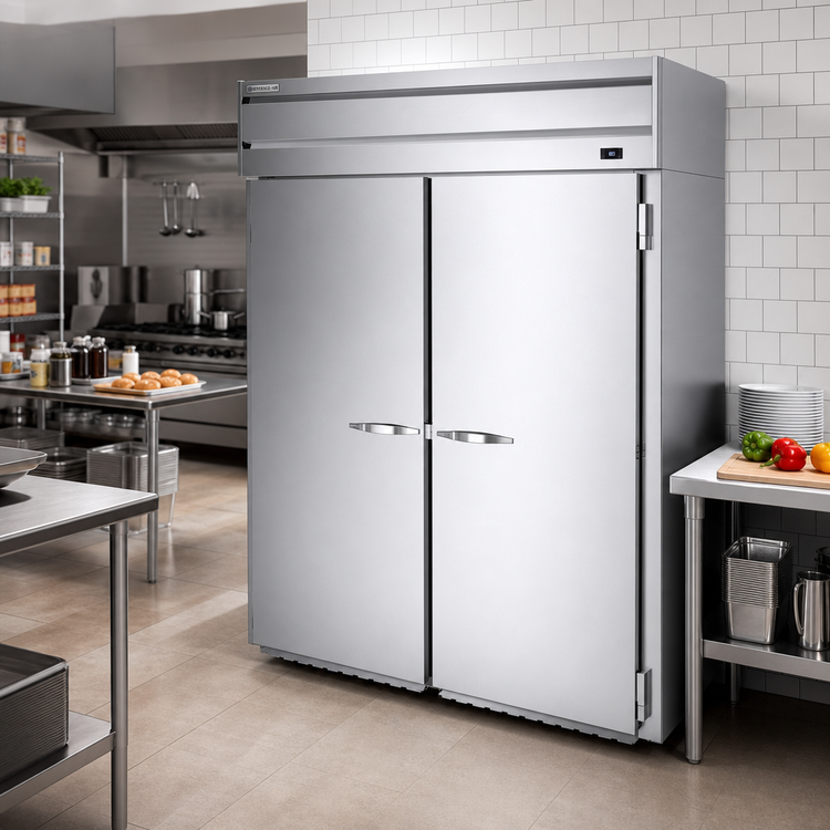 Product image #2 for Beverage-Air P Series Roll-In Two-Section Warming Cabinet, 44.2 Cu. Ft., Full-Height Doors